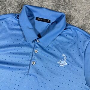 Adidas Pinehurst 1895 Performance Golf Polo Shirt Polka Dot All Over Print SZ XL